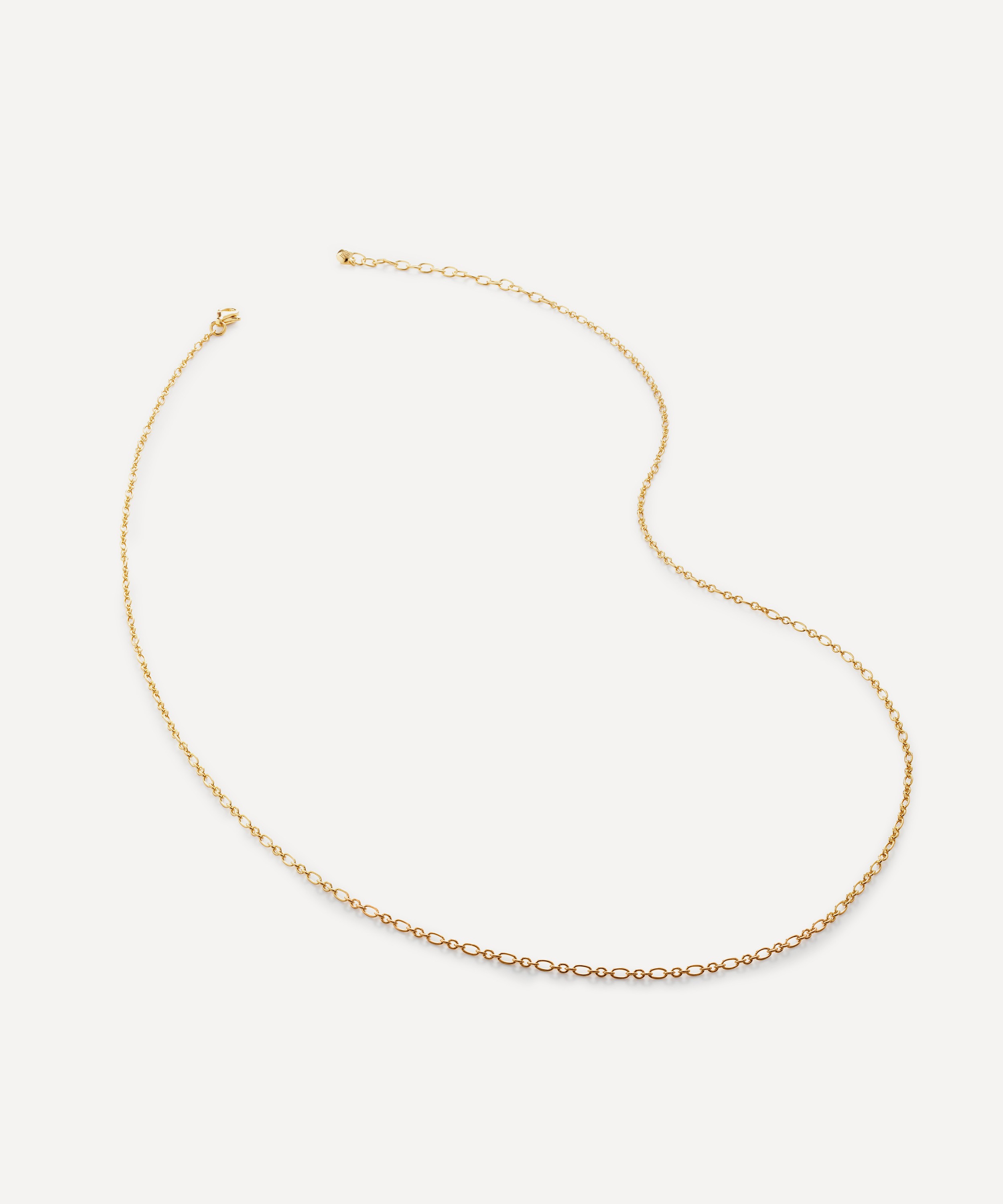 Monica Vinader - 18ct Gold Plated Vermeil Sterling Silver Woven Chain Necklace image number 0