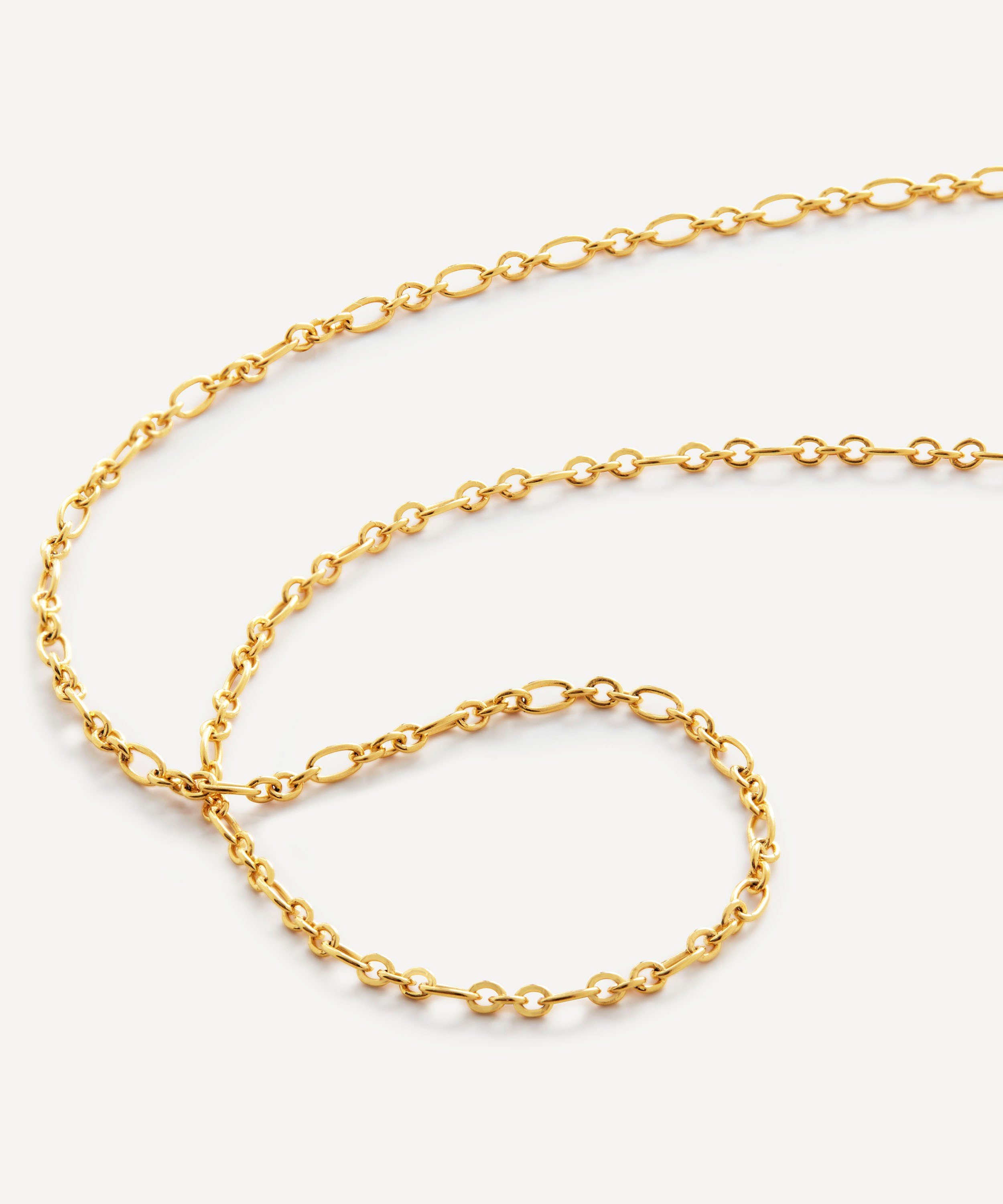 Monica Vinader - 18ct Gold Plated Vermeil Sterling Silver Woven Chain Necklace image number 3