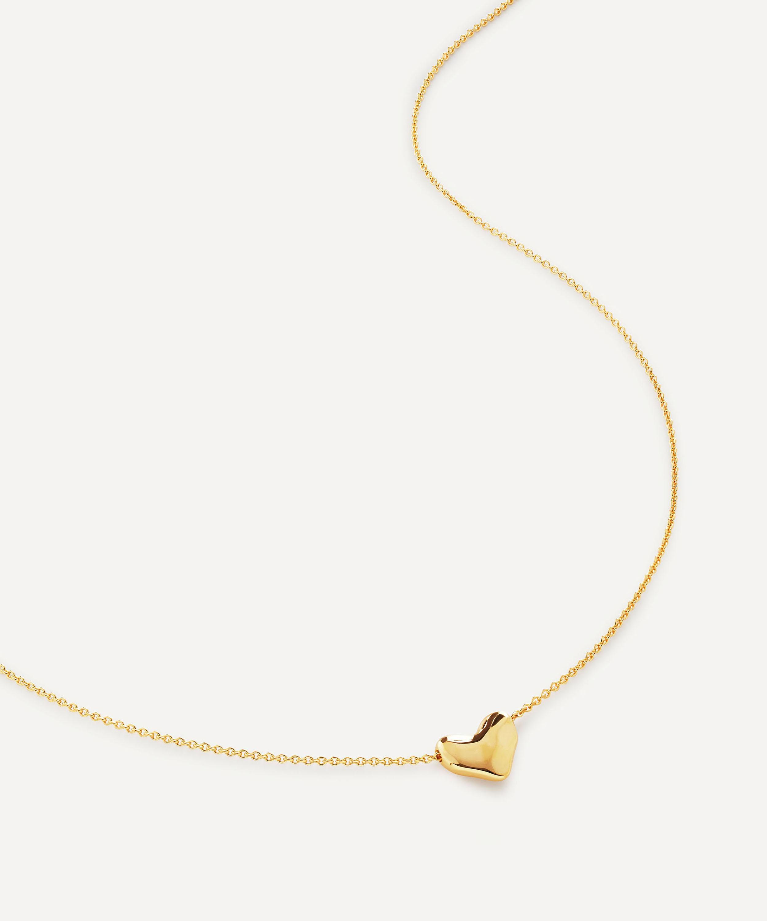 Monica Vinader - 18ct Gold Plated Vermeil Sterling Silver Heart Necklace image number 2