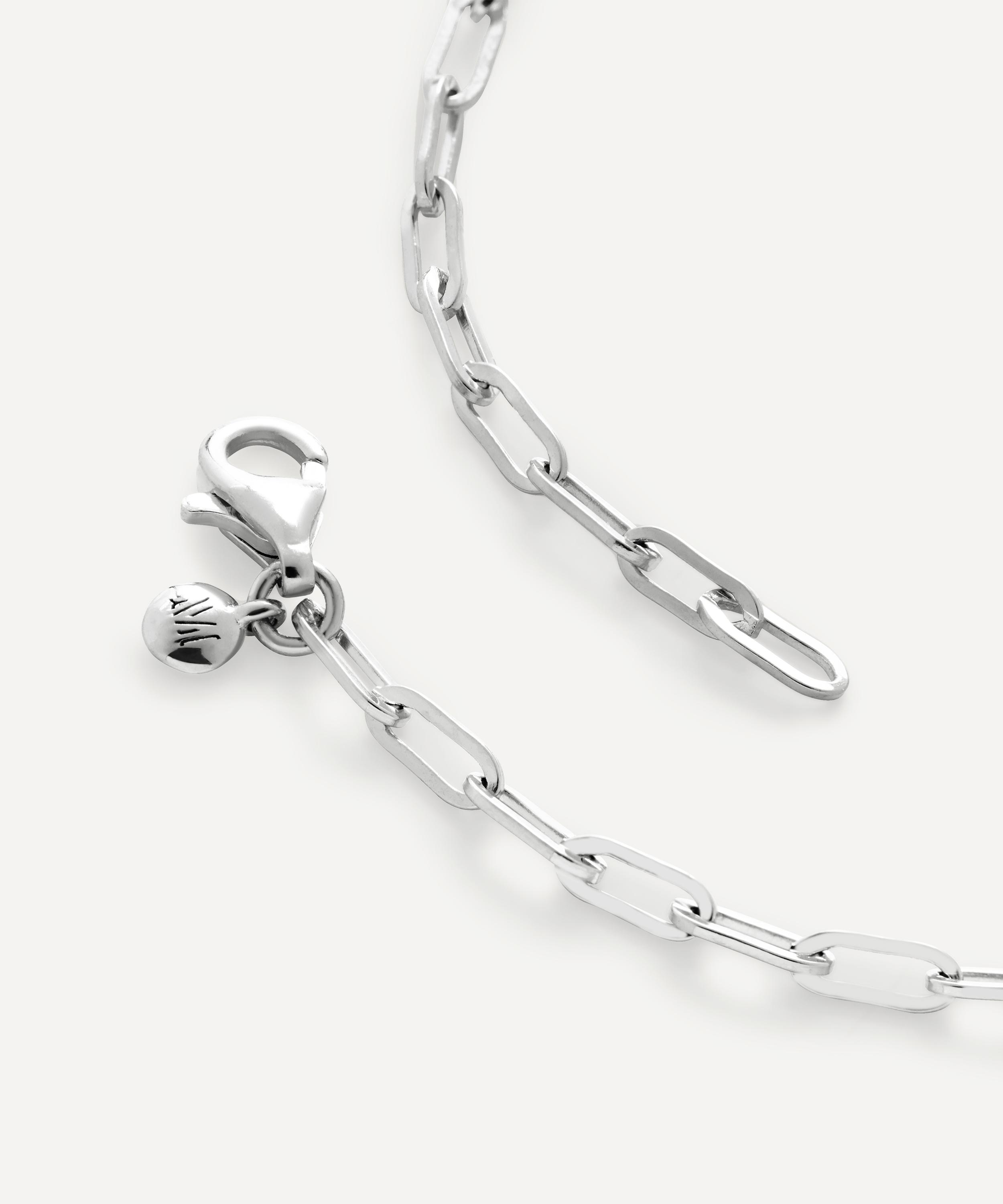 Monica Vinader - Sterling Silver Mini Paperclip Chain Bracelet image number 3