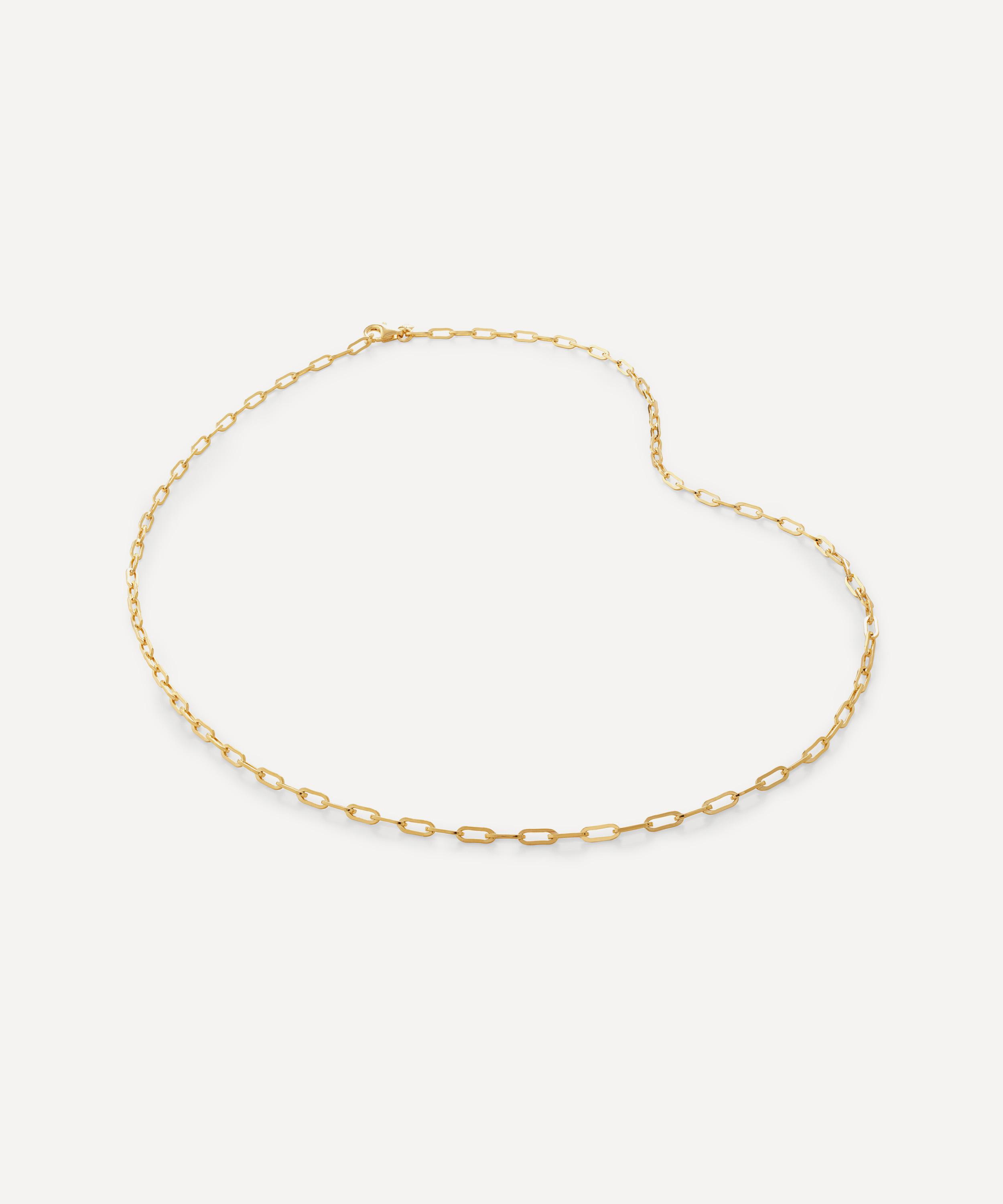 Monica Vinader - 18ct Gold Plated Vermeil Sterling Silver Mini Paperclip Chain Necklace
