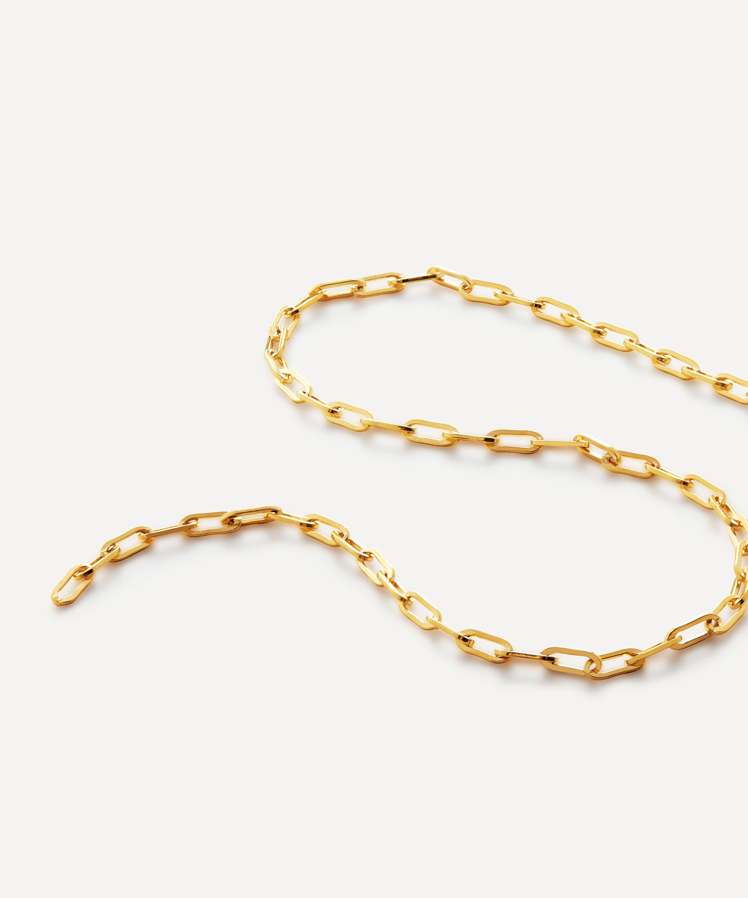 Monica Vinader - 18ct Gold Plated Vermeil Sterling Silver Mini Paperclip Chain Necklace image number 2