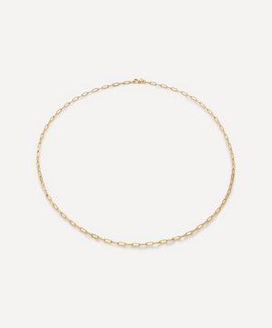 Monica Vinader - 18ct Gold Plated Vermeil Sterling Silver Mini Paperclip Chain Choker Necklace image number 0