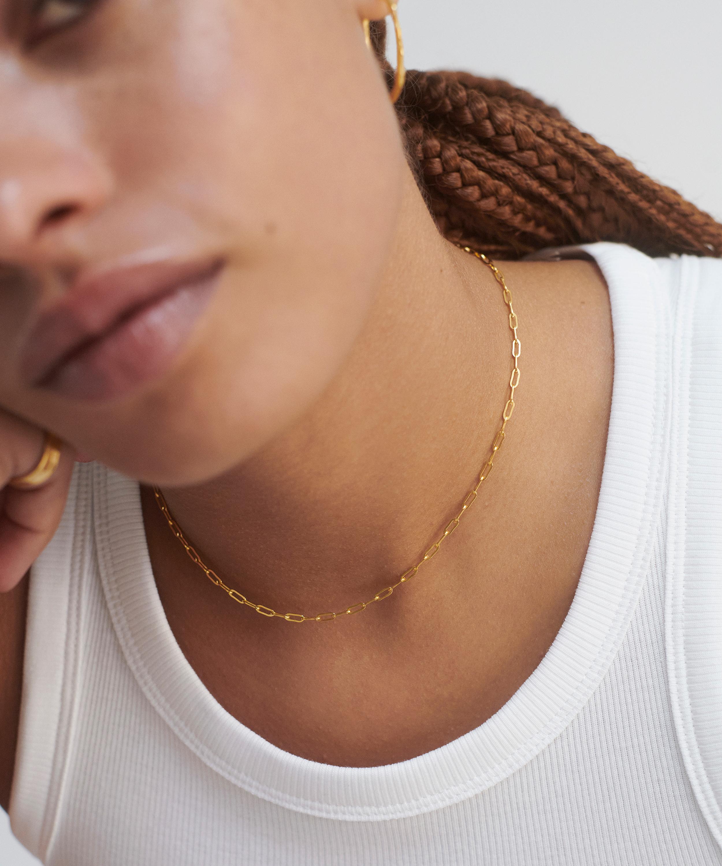 18ct gold choker necklace discount