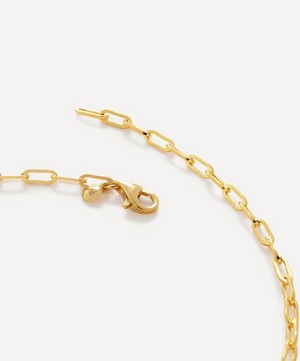 Monica Vinader - 18ct Gold Plated Vermeil Sterling Silver Mini Paperclip Chain Choker Necklace image number 3