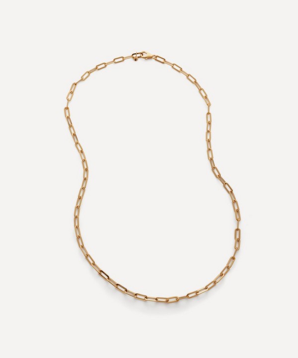 Monica Vinader - 18ct Gold Plated Vermeil Sterling Silver Paperclip Chain Necklace image number null