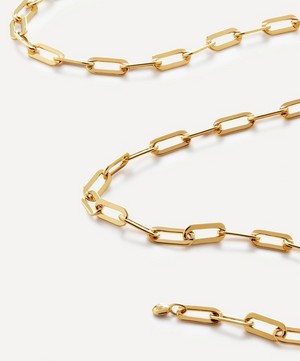 Monica Vinader - 18ct Gold Plated Vermeil Sterling Silver Paperclip Chain Necklace image number 2