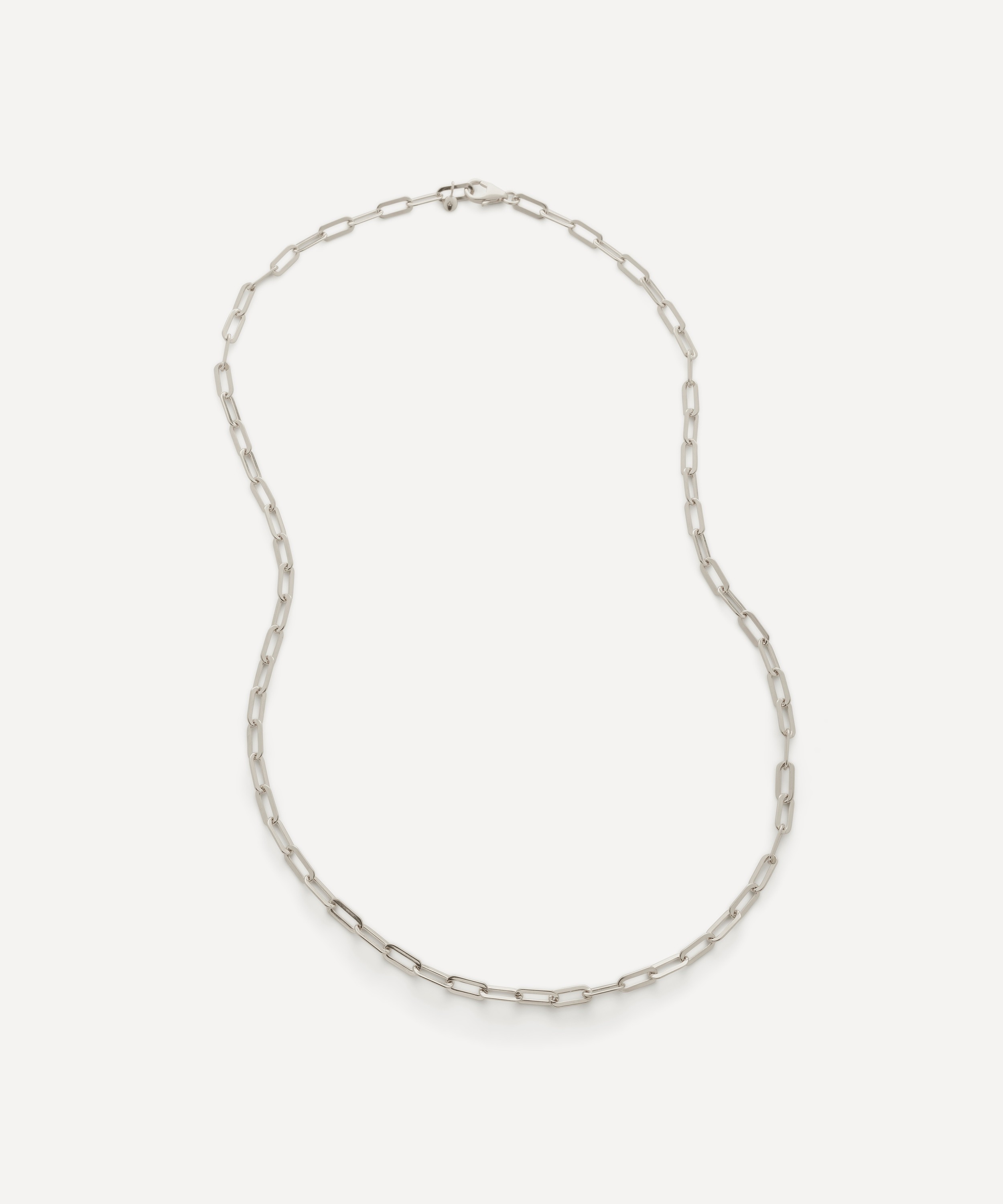 Monica Vinader - Sterling Silver Paperclip Chain Necklace image number 0