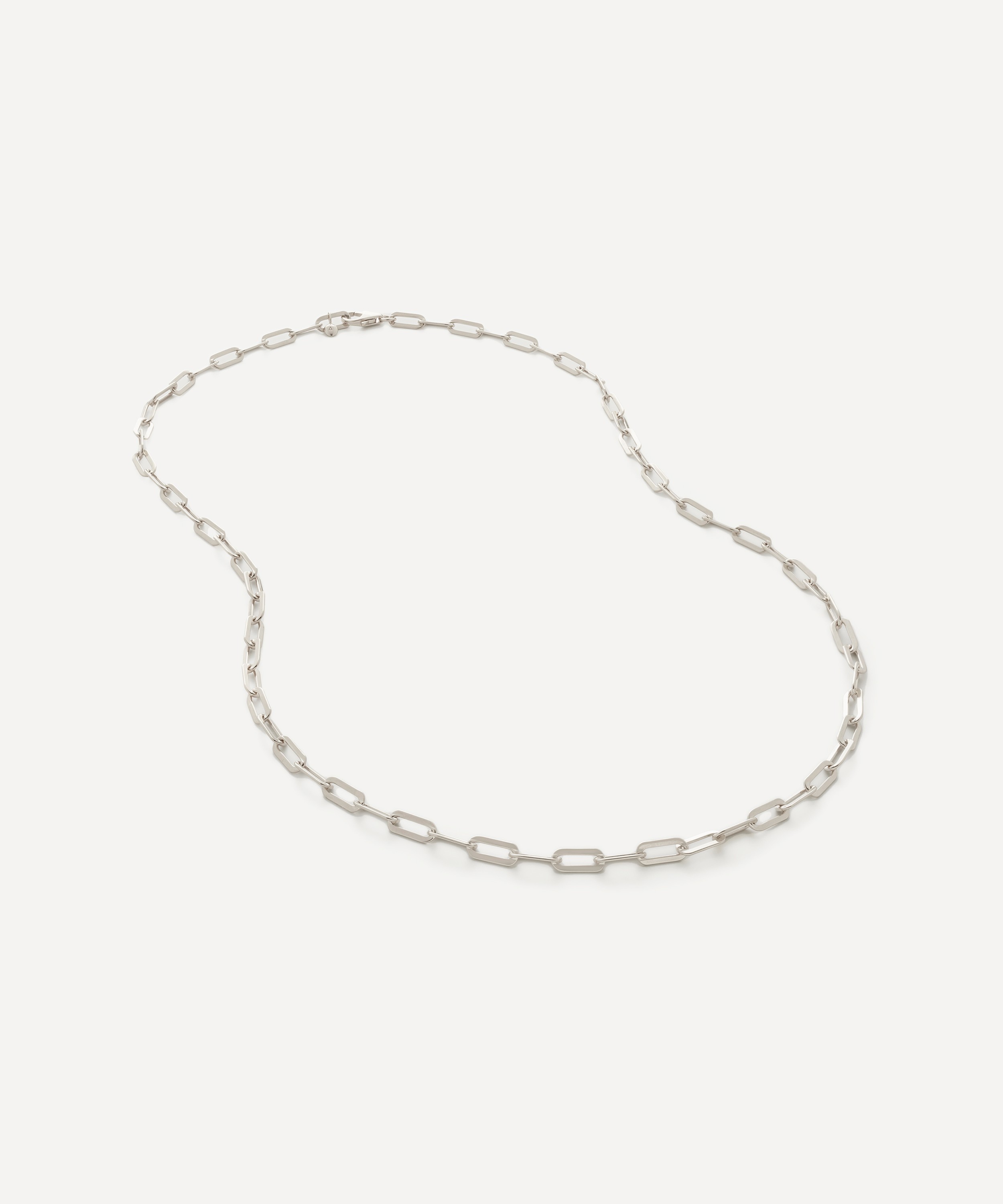 Monica Vinader - Sterling Silver Paperclip Chain Necklace image number 1