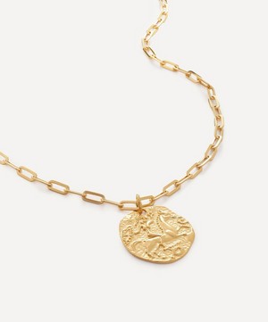 Monica Vinader - 18ct Gold-Plated Vermeil Silver Goddess Coin Pendant Charm image number 3