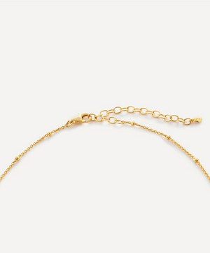Monica Vinader - 18ct Gold Plated Vermeil Sterling Silver Green Onyx Choker Necklace image number 3