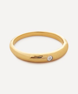 Monica Vinader - 18ct Gold Plated Vermeil Sterling Silver Deia Mini Diamond Ring image number 3