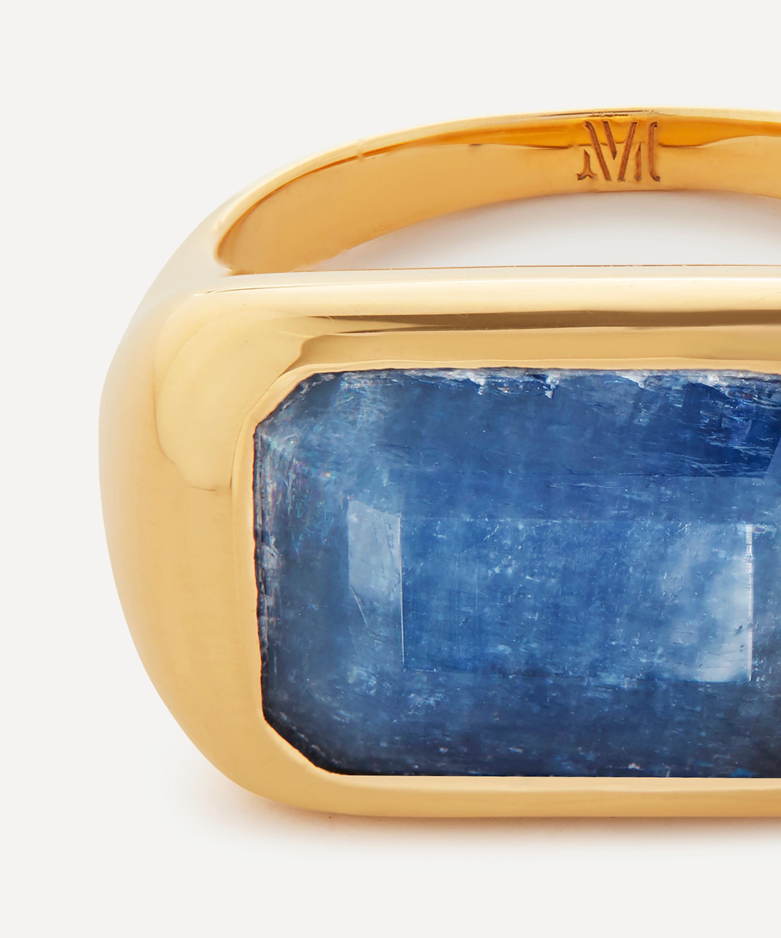 Monica Vinader - 18ct Gold Plated Vermeil Sterling Silver Power Kyanite Cocktail Ring image number 2