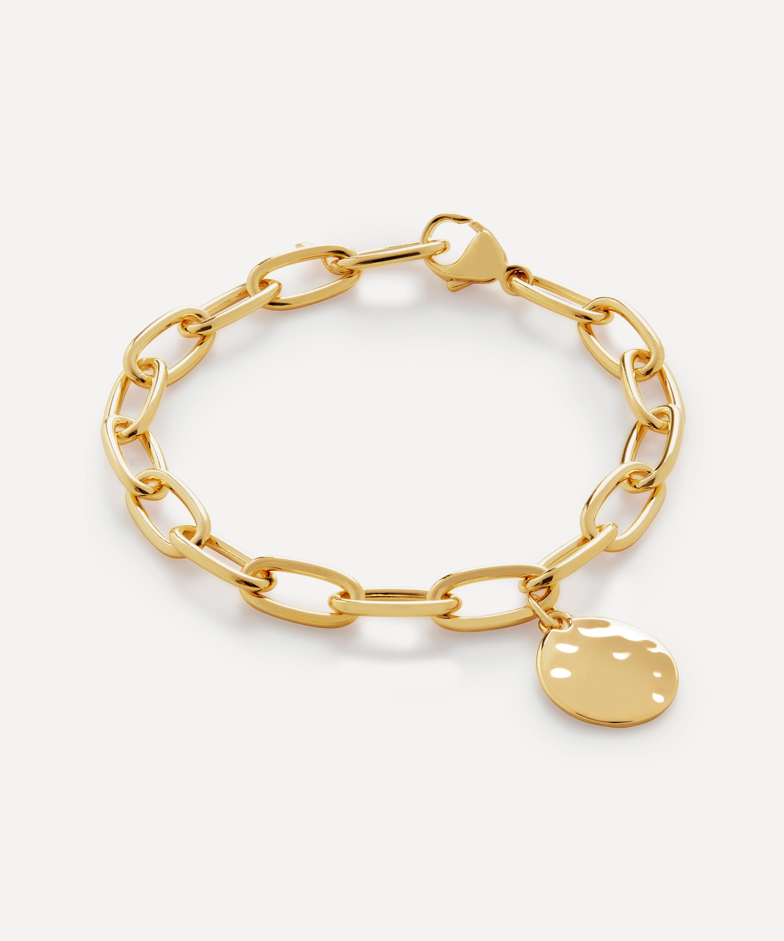 Monica Vinader - 18ct Gold Plated Vermeil Sterling Silver ID Oval Charm Bracelet image number 0