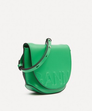 Ganni - Banner Nano Leather Saddle Bag image number 1