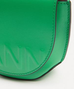 Ganni - Banner Nano Leather Saddle Bag image number 3