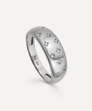 Astley Clarke - Sterling Silver Celestial Tiny Star Wide Band Ring image number 0