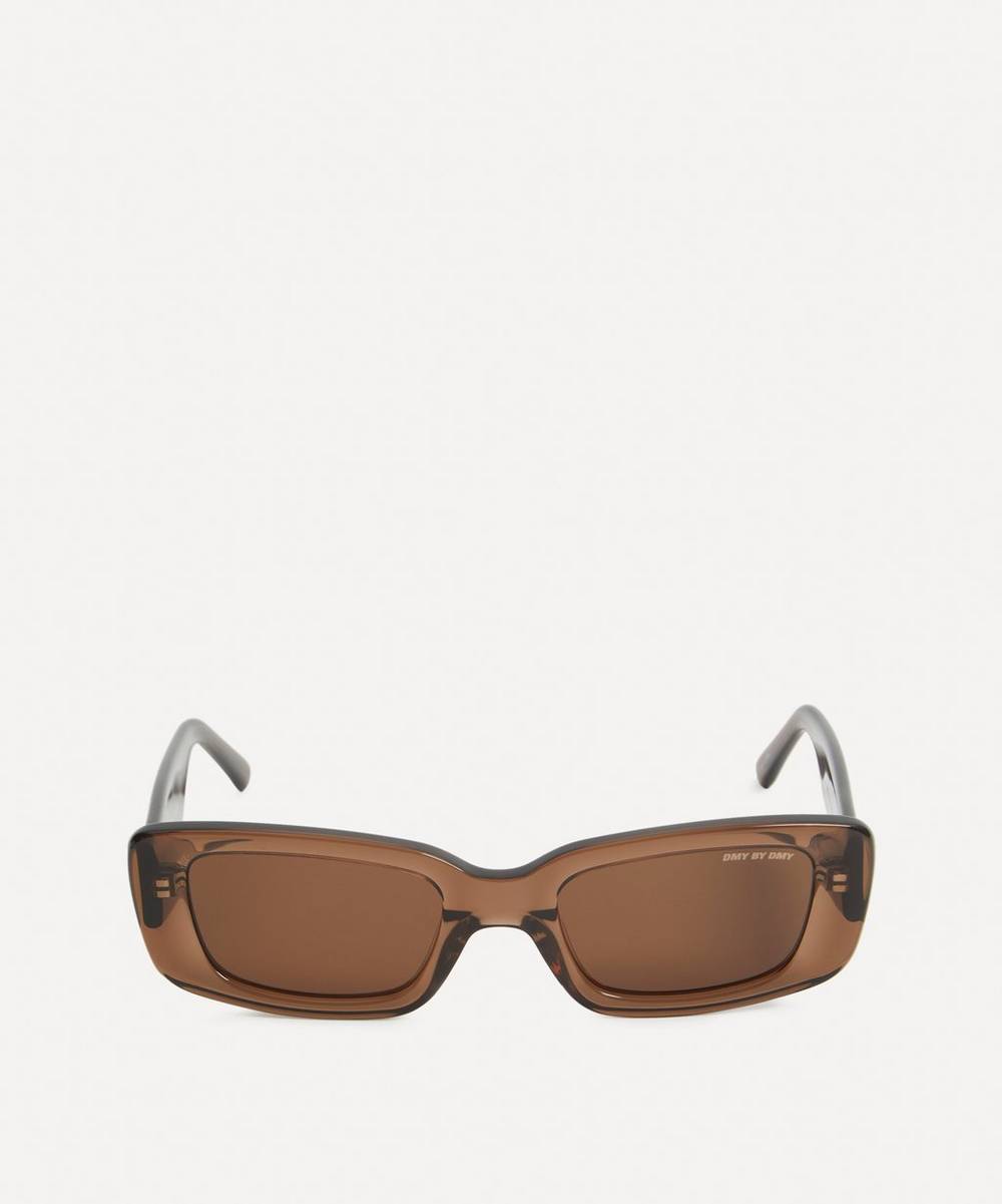 DMY BY DMY - Preston Rectangular Transparent Brown Sunglasses