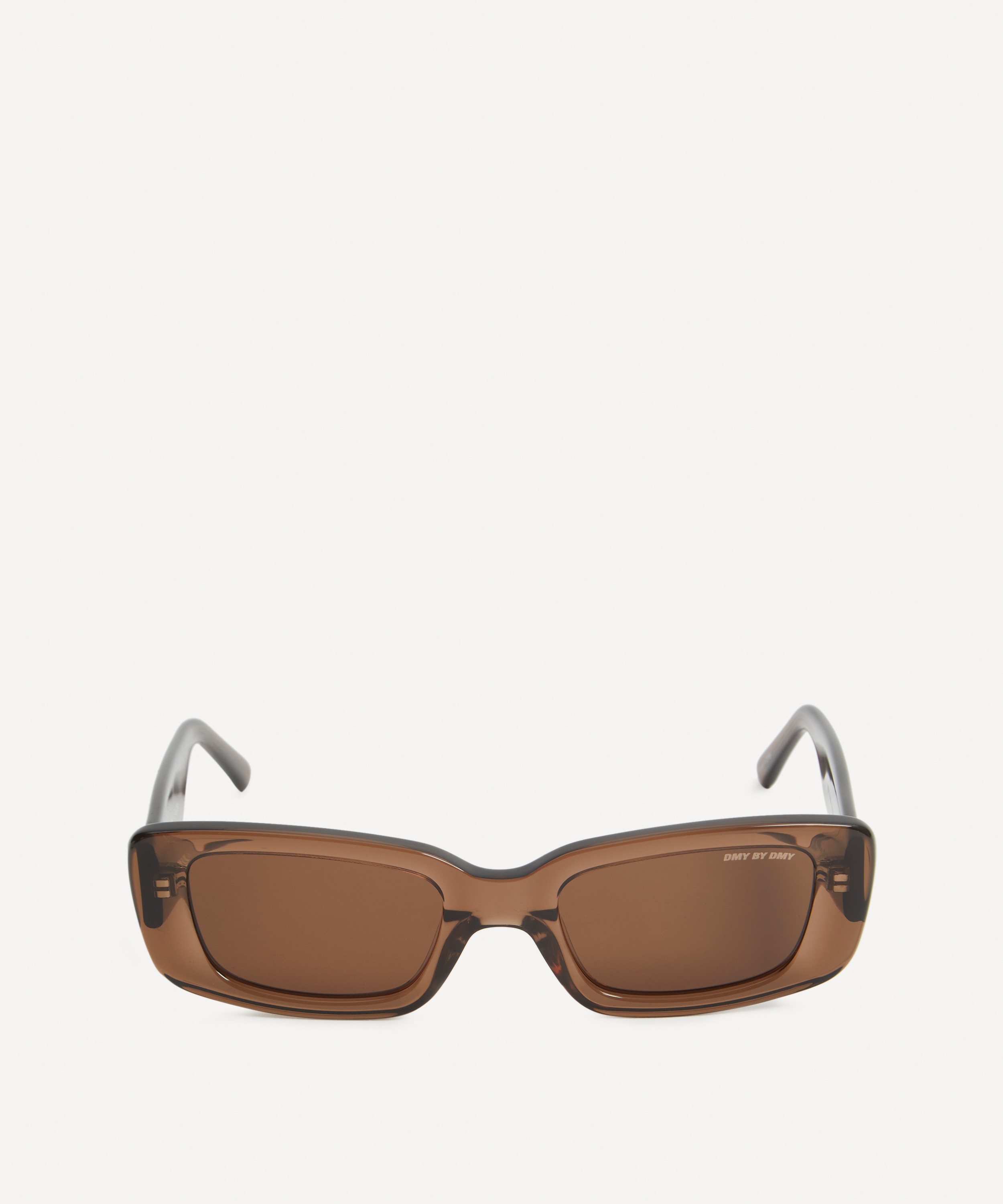 DMY BY DMY - Preston Rectangular Transparent Brown Sunglasses