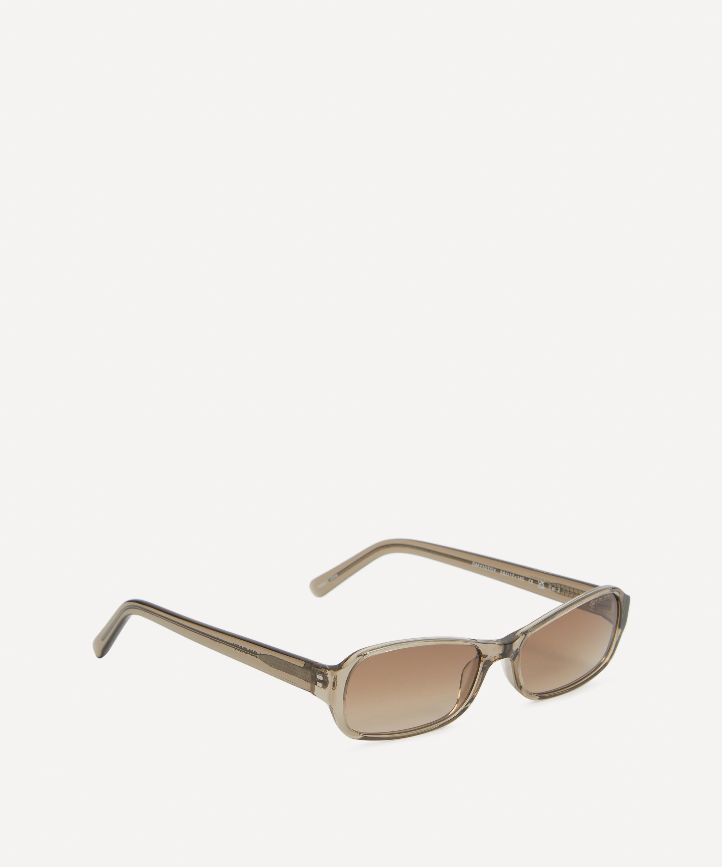 DMY BY DMY - Juno Transparent Oyster Rectangular Sunglasses image number 1