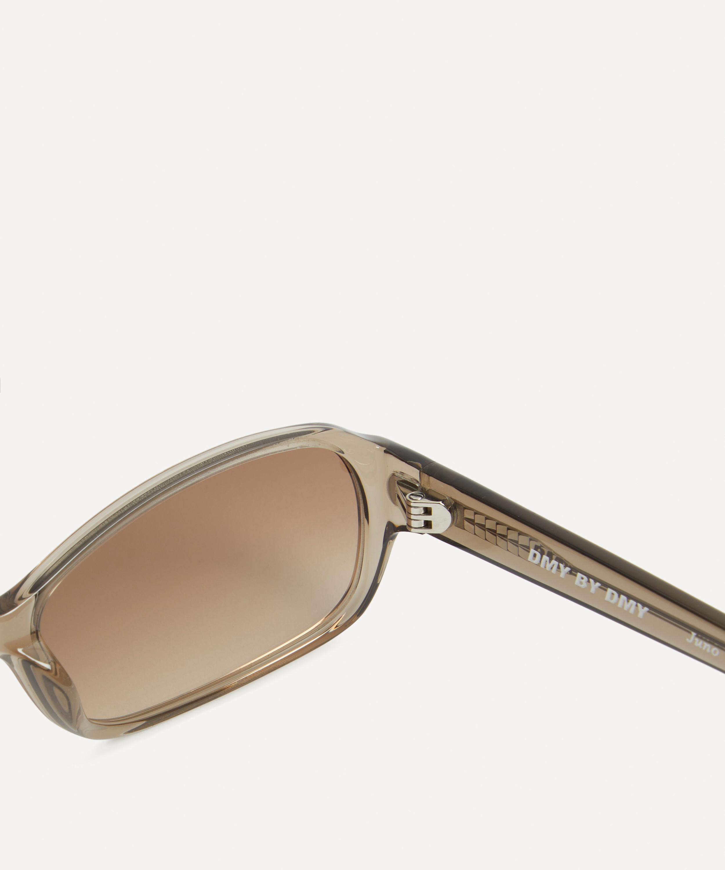DMY Studios - Juno Transparent Oyster Rectangular Sunglasses image number 2