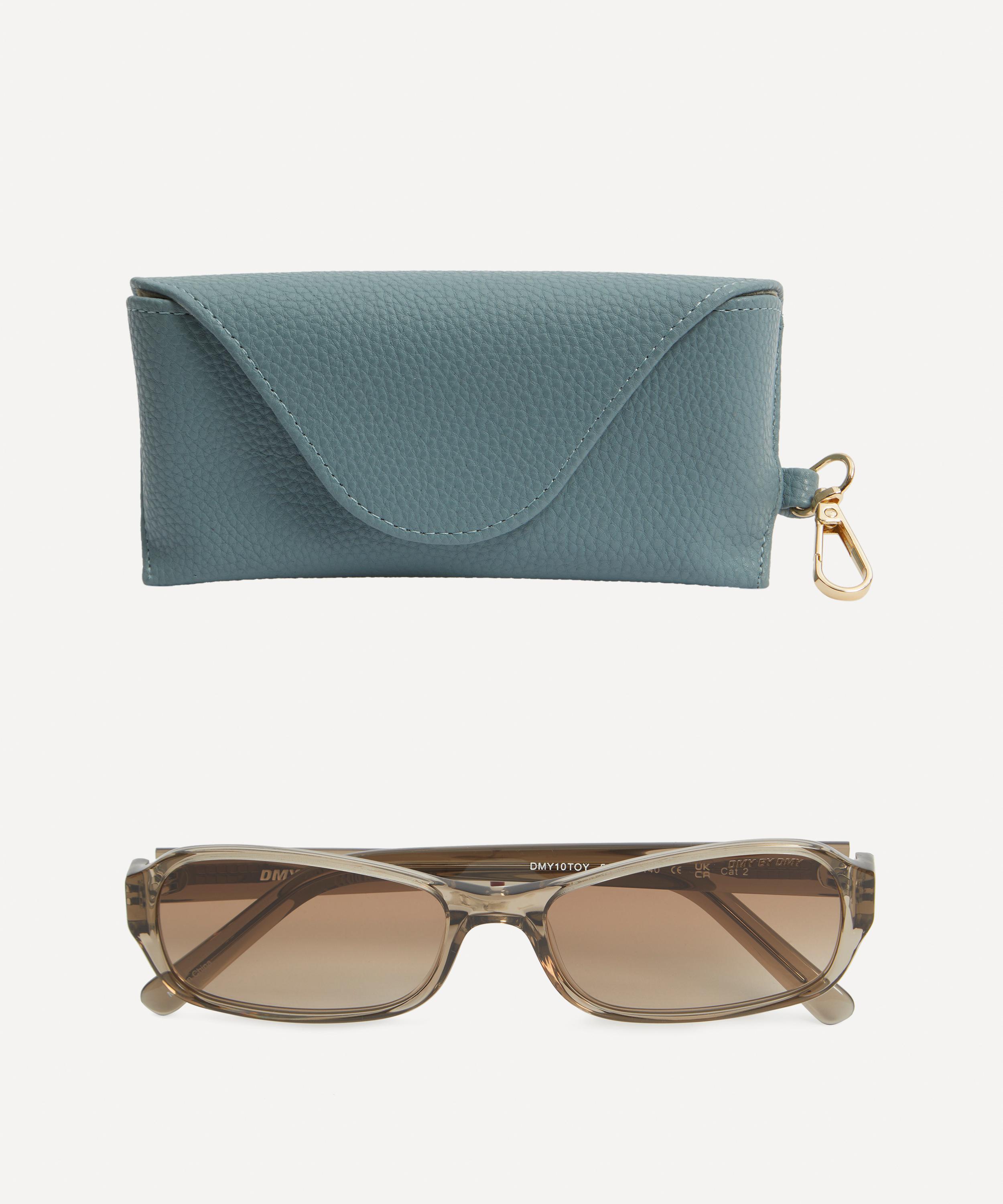 DMY Studios - Juno Transparent Oyster Rectangular Sunglasses image number 3