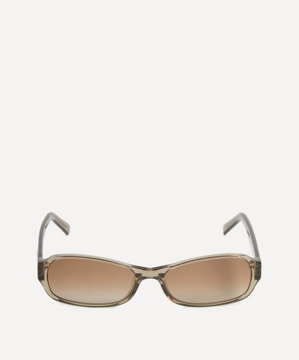 DMY BY DMY - Juno Transparent Oyster Rectangular Sunglasses image number null