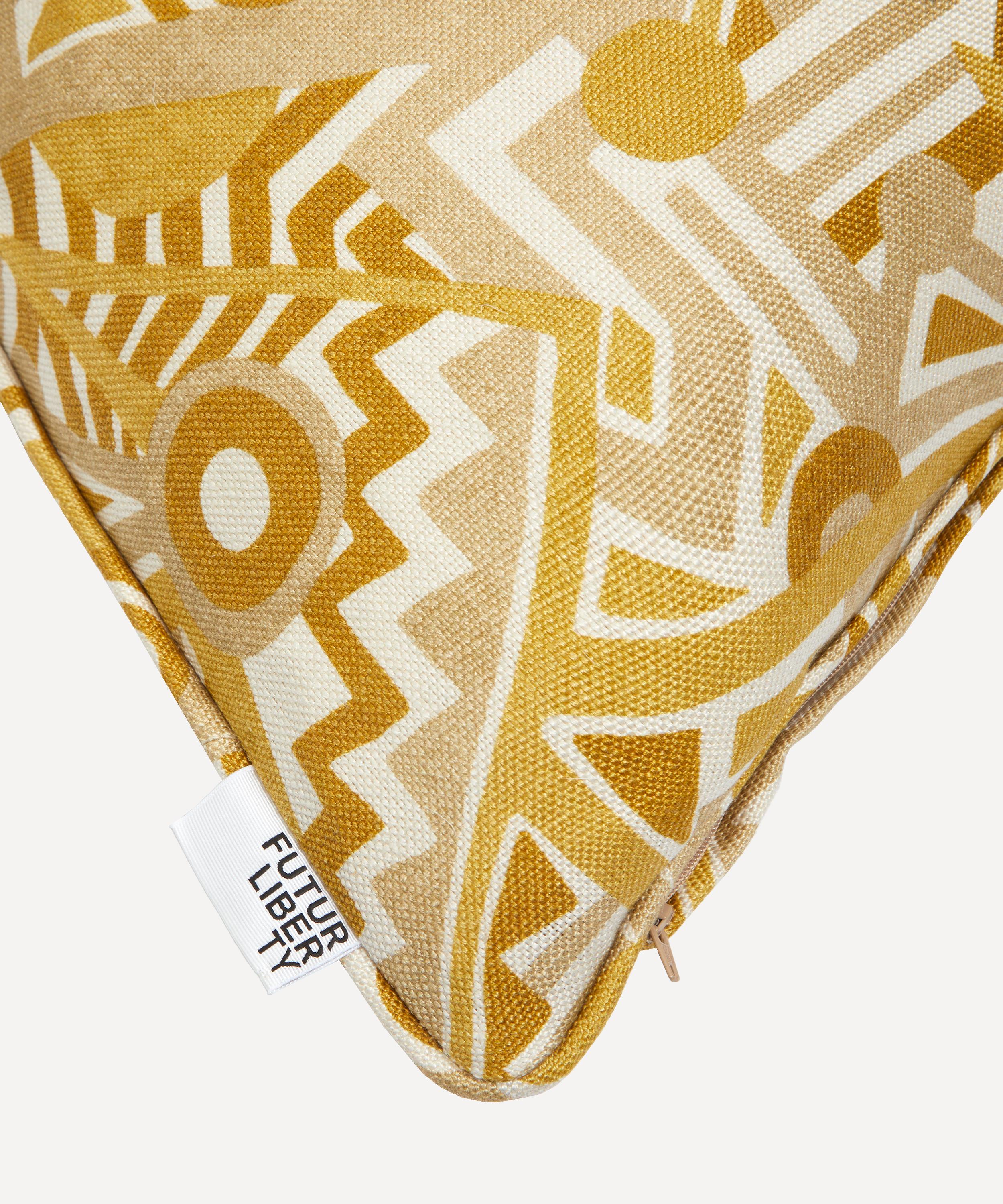 Liberty - FuturLiberty Zig Zag Linen Square Cushion image number 3
