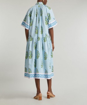 SZ Blockprints - Cornflower-Blue Yuva Dress image number 3