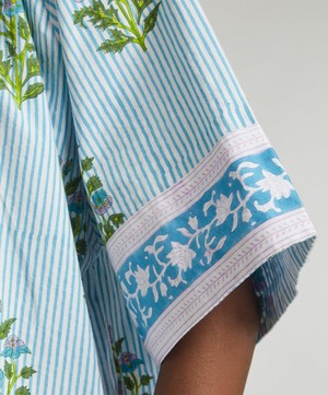SZ Blockprints - Cornflower-Blue Yuva Dress image number 4
