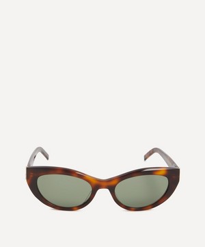 Saint Laurent - Classic Cat-Eye Acetate Havana Sunglasses image number 0
