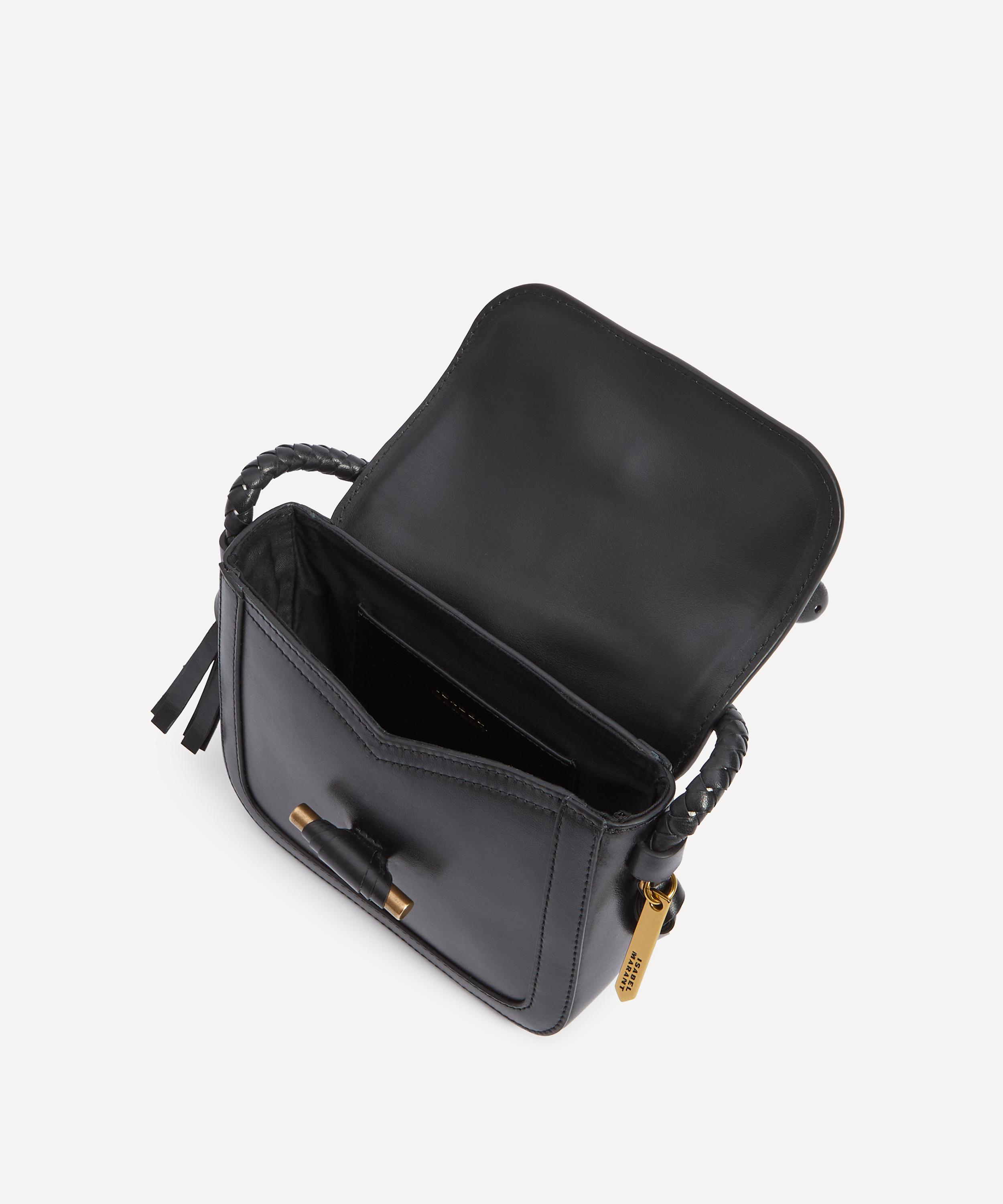 Leather flap discount over shoulder bag