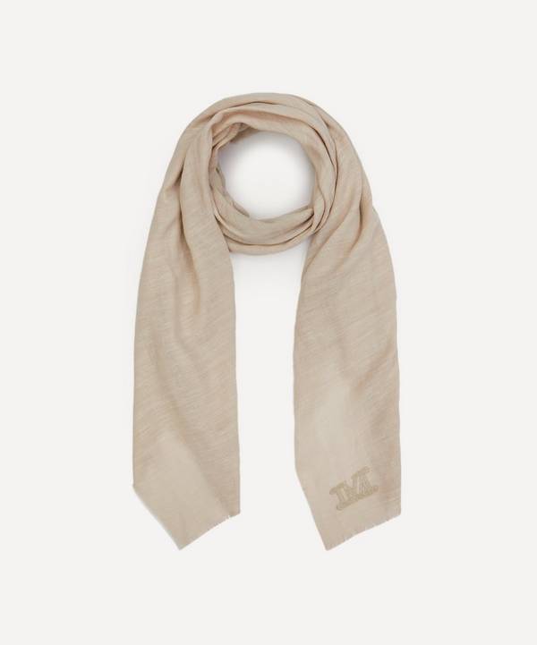 MaxMara - Didone Embroidered Silk-Blend Scarf image number 0