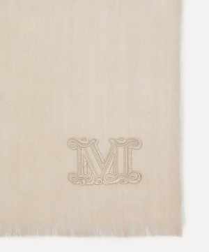 MaxMara - Didone Embroidered Silk-Blend Scarf image number 2