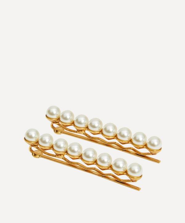 Jennifer Behr - Gracie Pearl Bobby Pins Set of Two image number 0