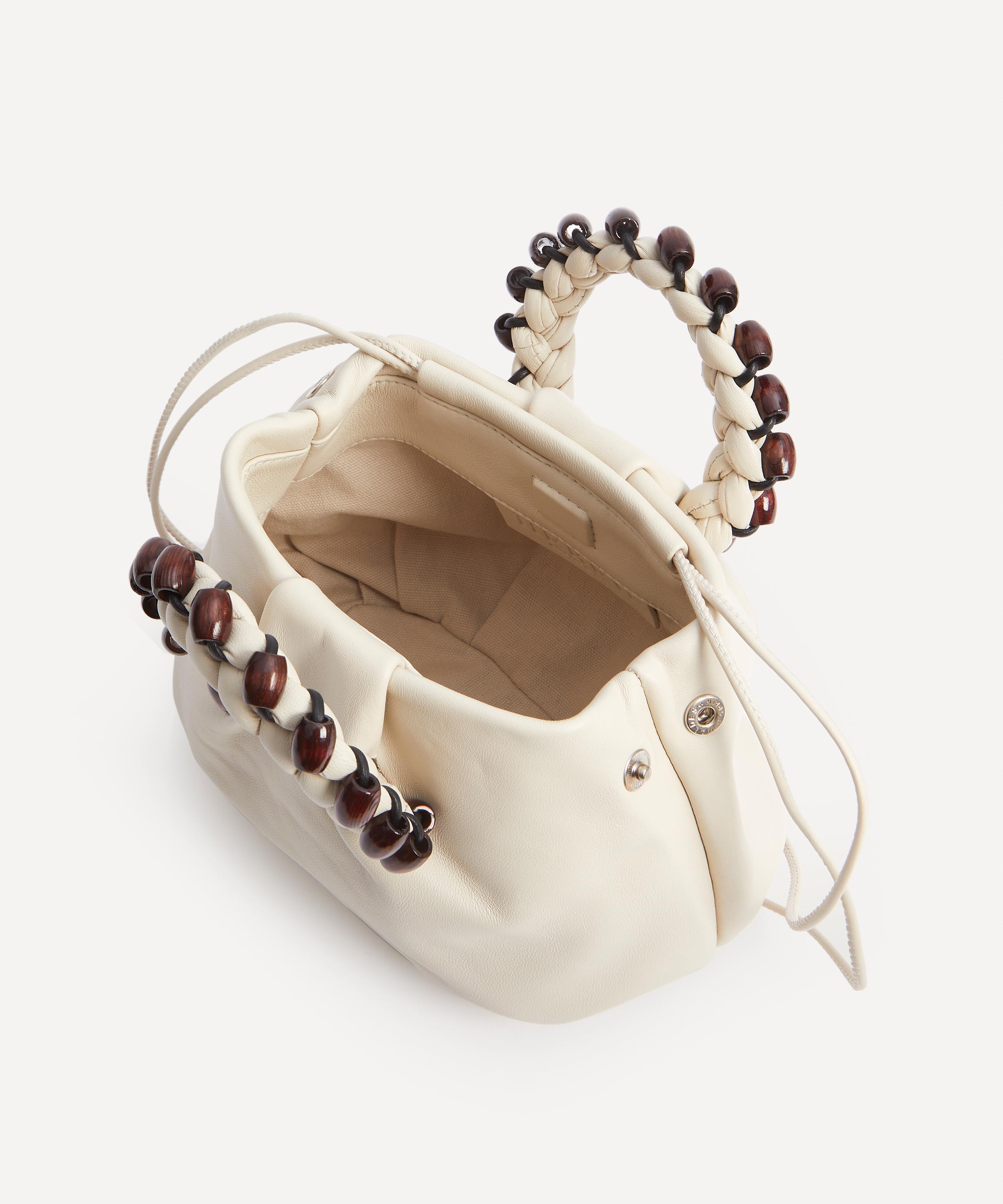 HEREU - Bombon Wooden Handle Tote Bag image number 4