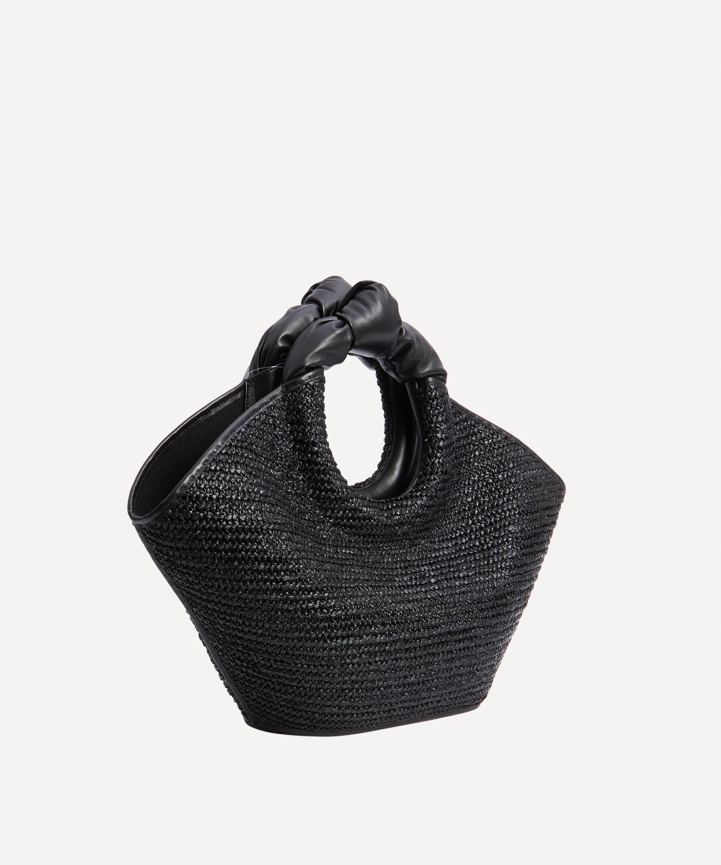 HEREU - Castell Leather and Raffia Tote Bag image number 1