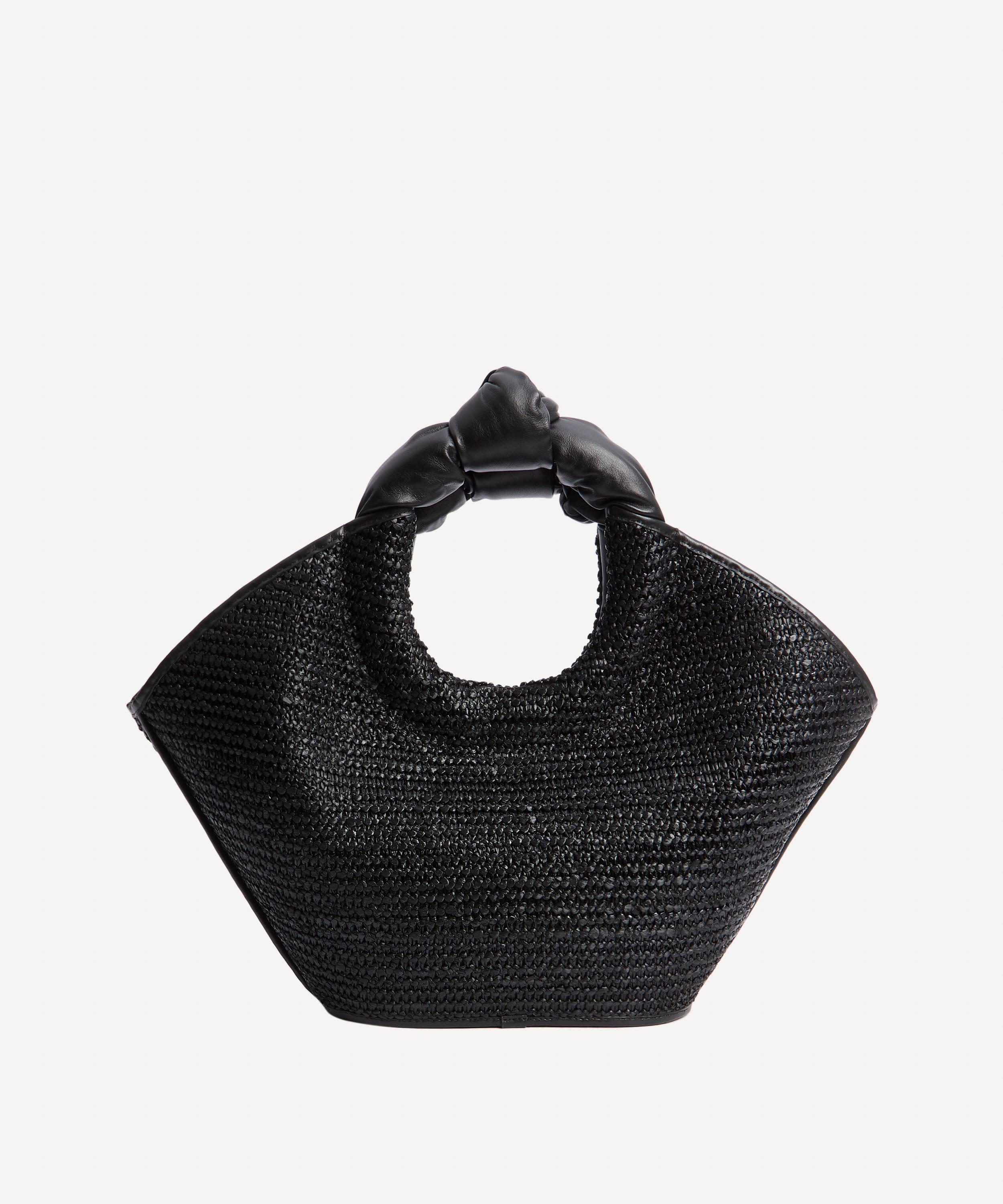 HEREU - Castell Leather and Raffia Tote Bag image number 2