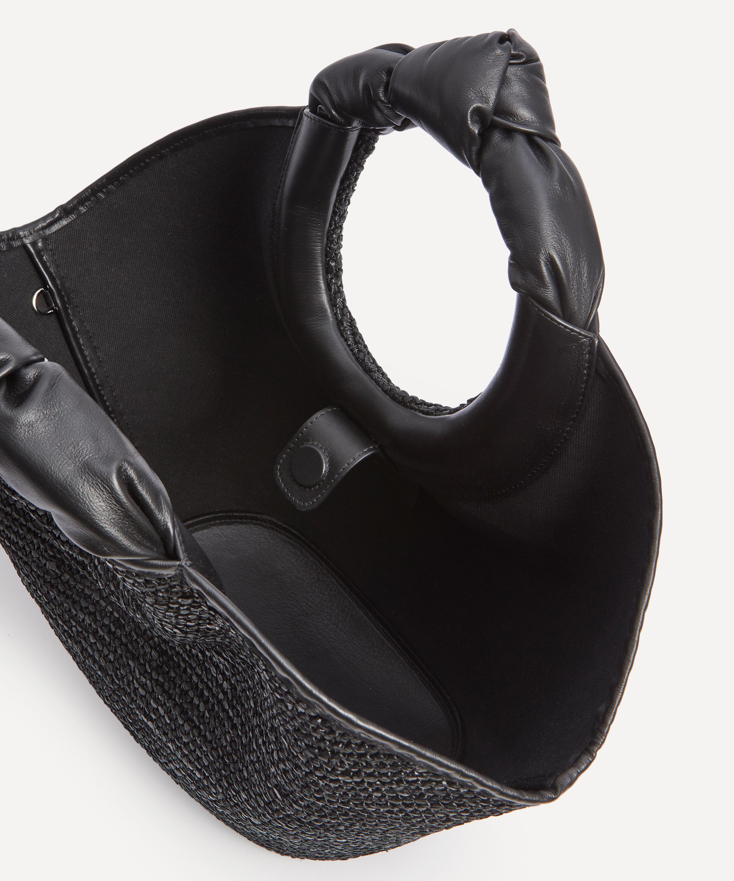 HEREU - Castell Leather and Raffia Tote Bag image number 4