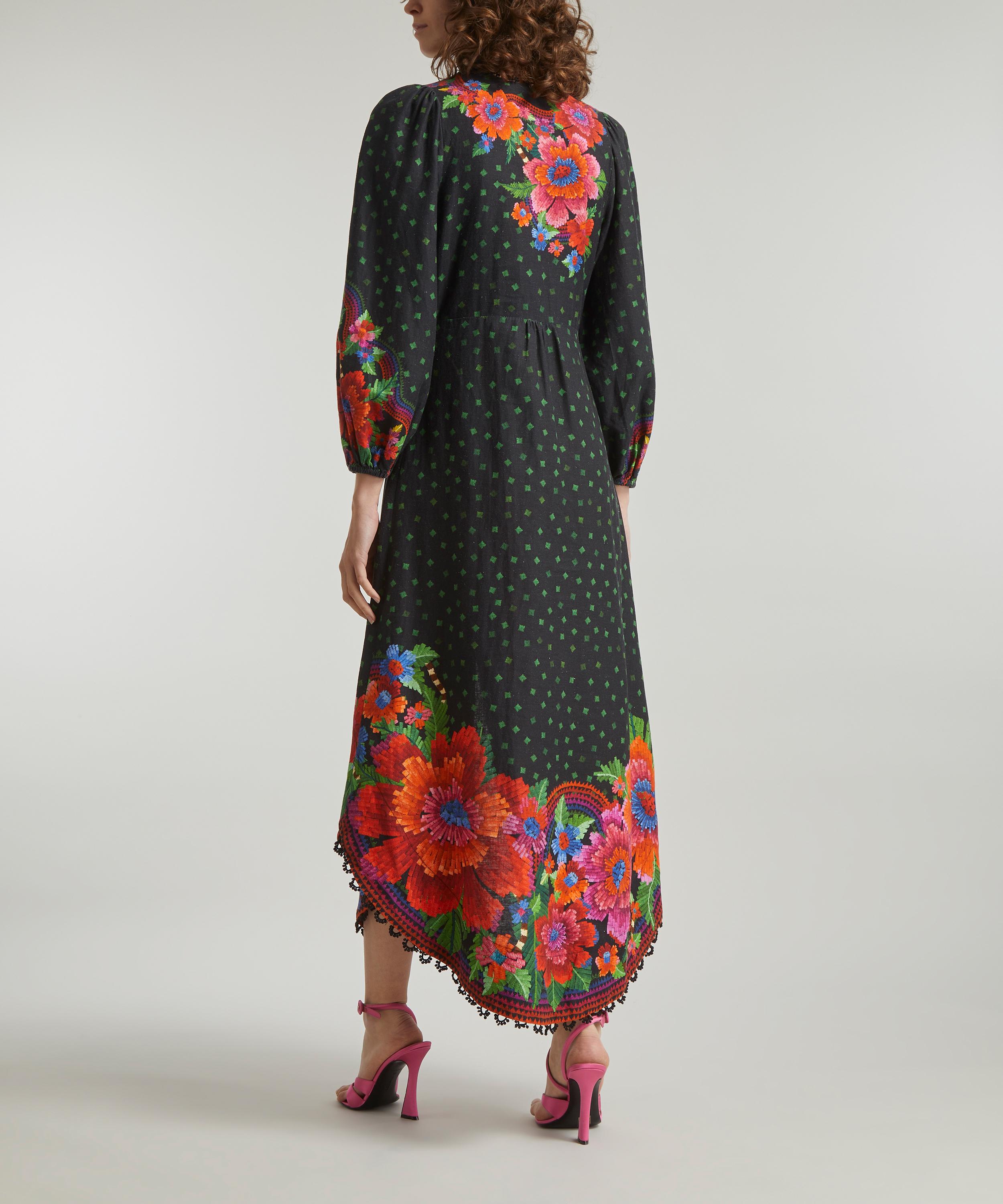 FARM Rio - Black Blooming Garden Dress image number 3