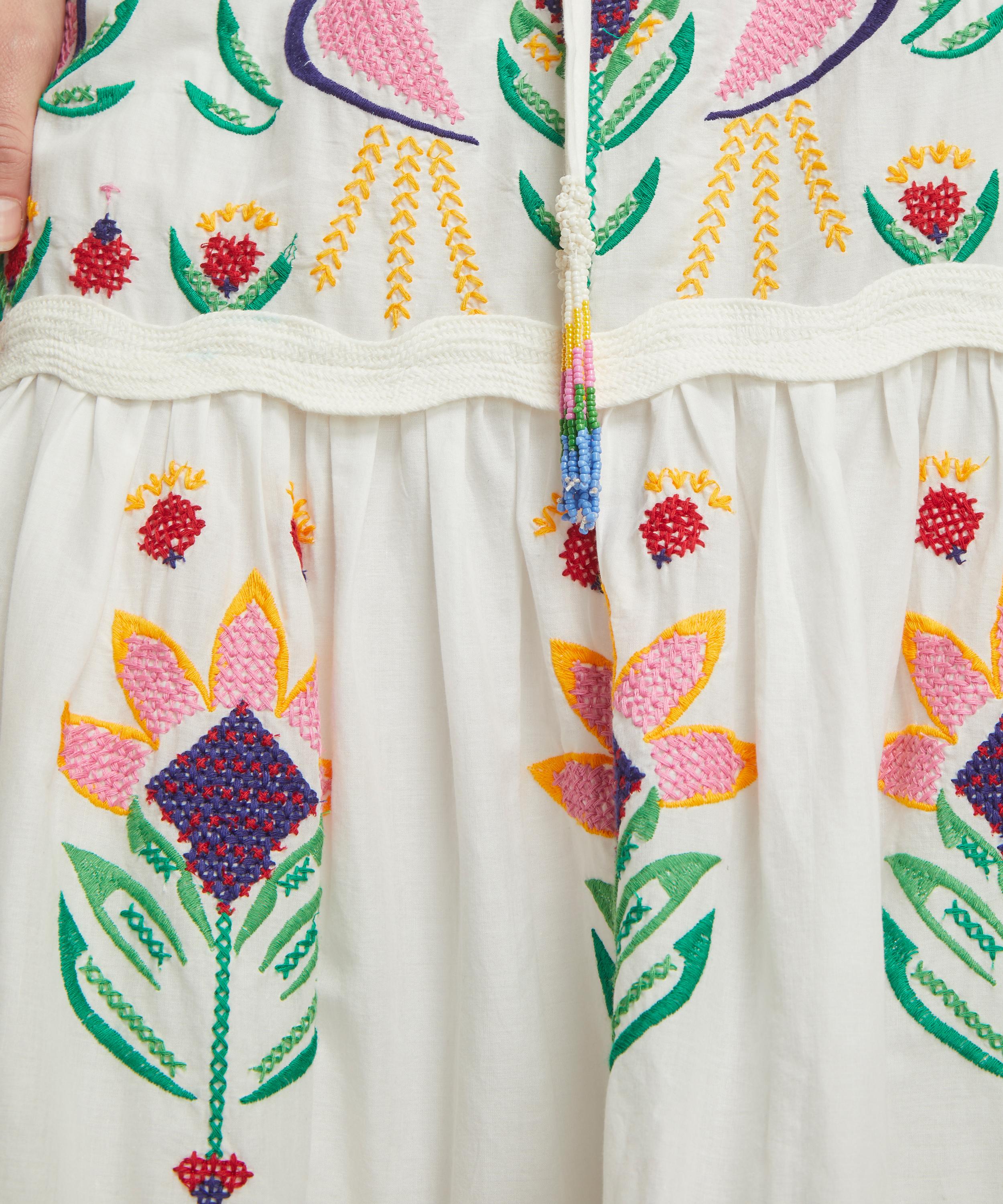 FARM Rio - Summer Garden Embroidered Maxi-Skirt image number 4