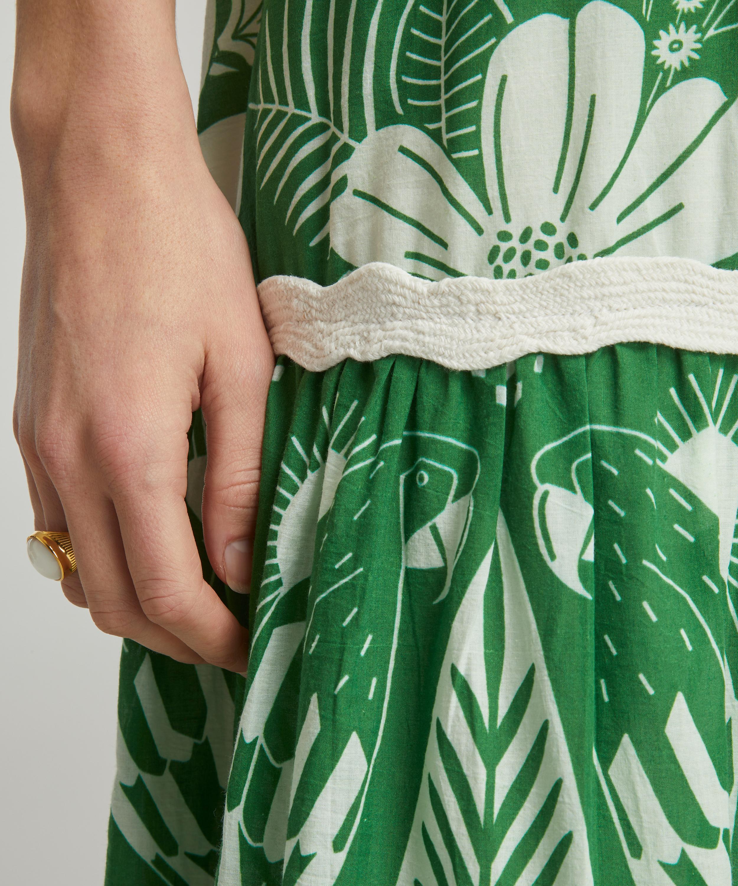 FARM Rio - Macaw Elegance Off-White Maxi-Skirt image number 4