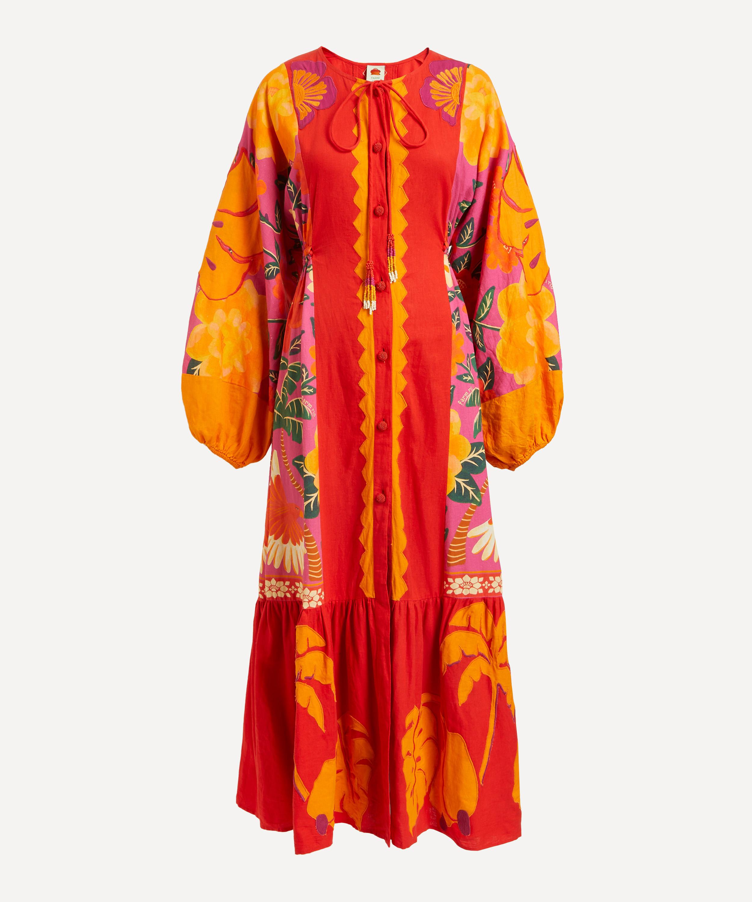 FARM Rio - Sunset Patchwork Maxi-Dress image number 0
