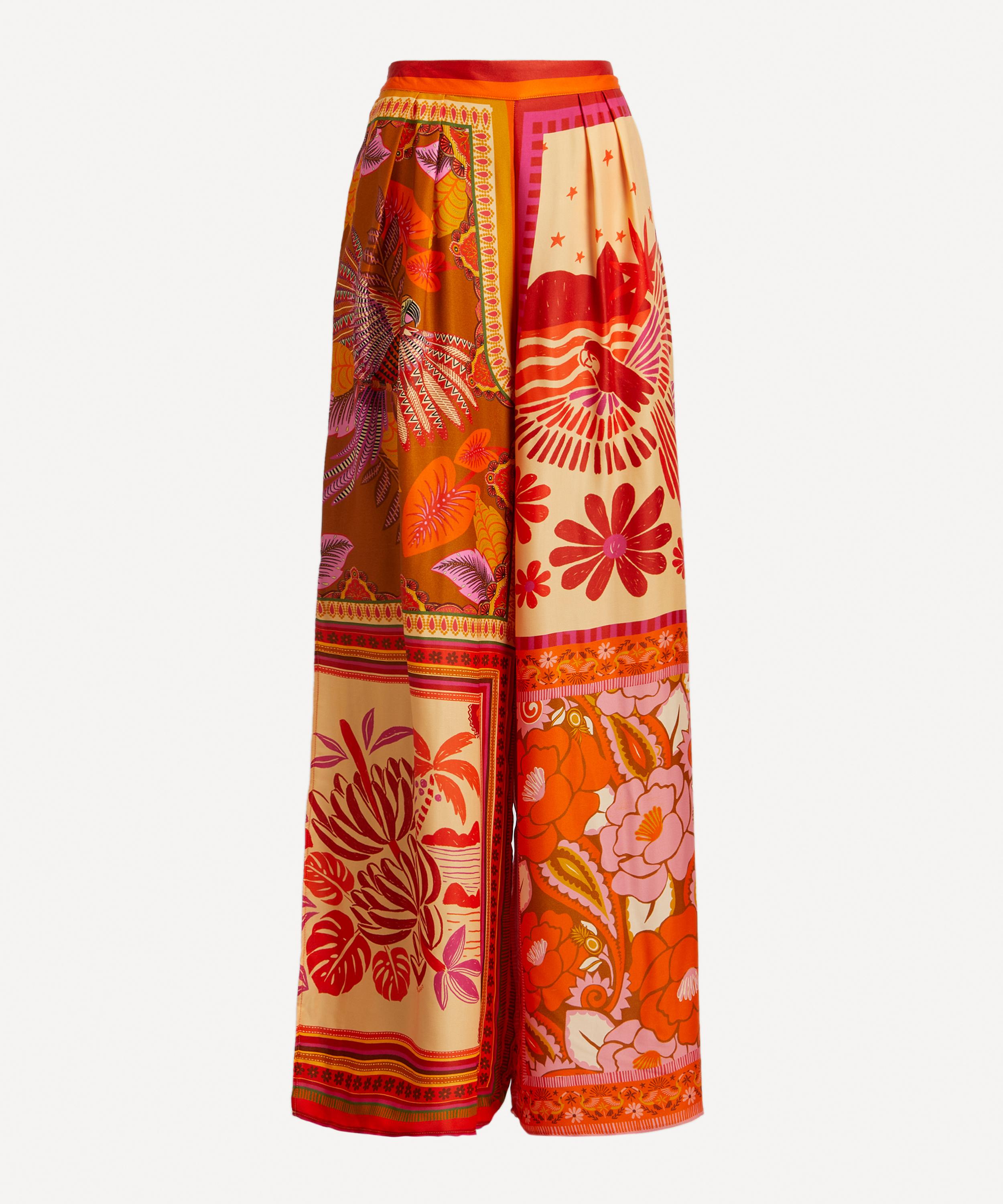 FARM Rio - Forest Mixed Scarves Trousers