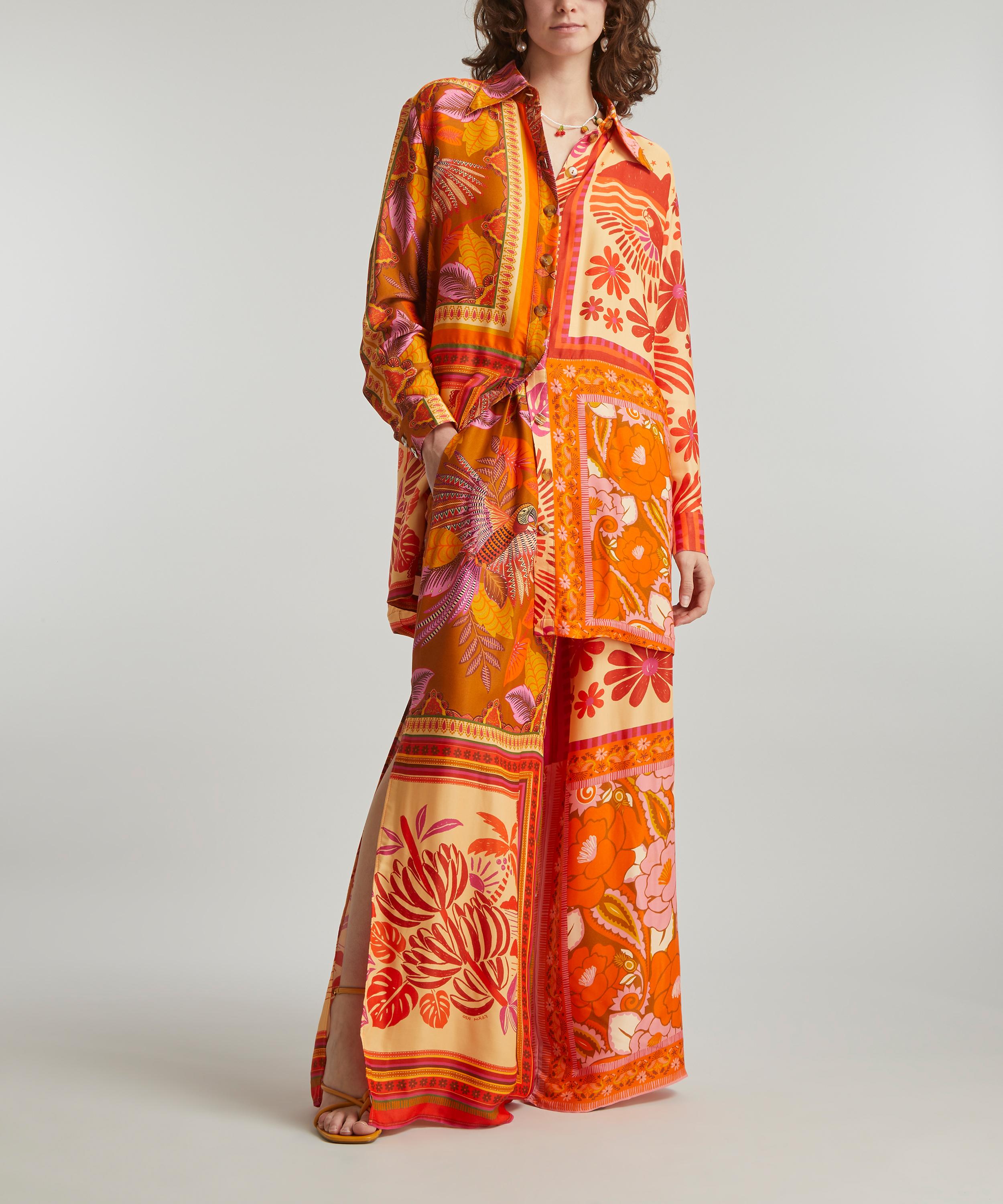 FARM Rio - Forest Mixed Scarves Trousers image number 1