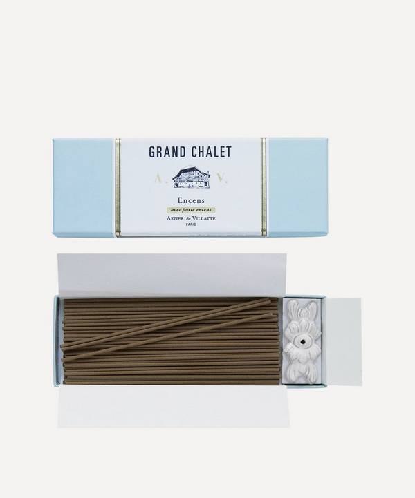 Astier de Villatte - Grand Chalet Incense Sticks with Flower Incense Holder image number 0