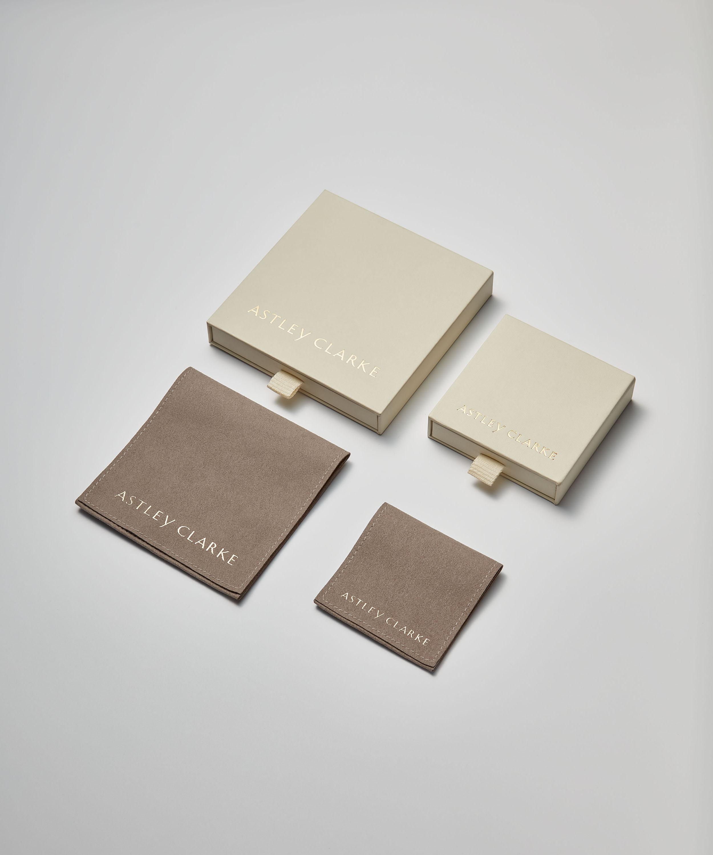 Astley Clarke - 18ct Gold-Plated Vermeil Silver Celestial Tiny Star Wide Band Ring image number 3