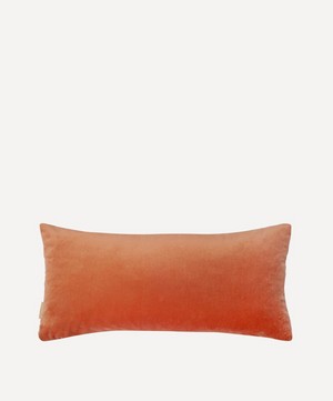 Susi Bellamy - Multi Plumes Velvet Oblong Cushion image number 3