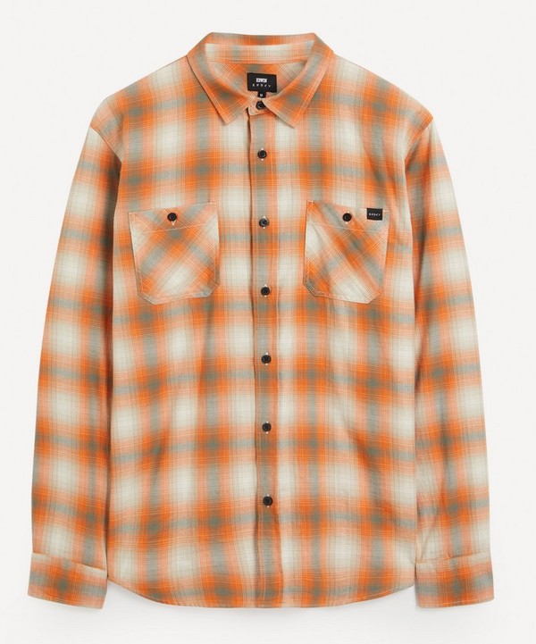Edwin - Labour Orange Check Flannel Shirt image number null