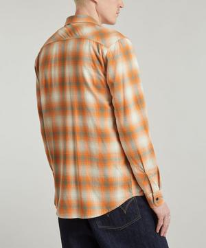 Edwin - Labour Orange Check Flannel Shirt image number 3